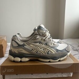 Asics Gray and Cream